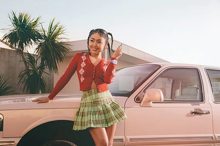 Casio Baby-G Anadigi Metallic Blue Jelly RIEHATA Watch BA130CV-2ADR