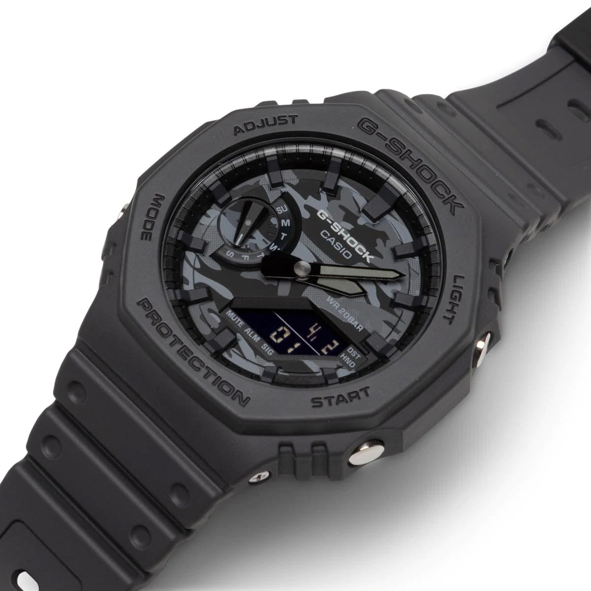 Casio G-Shock Carbon Core Guard Camo Black Dial AP CasiOak Watch GA2100CA-8ADR