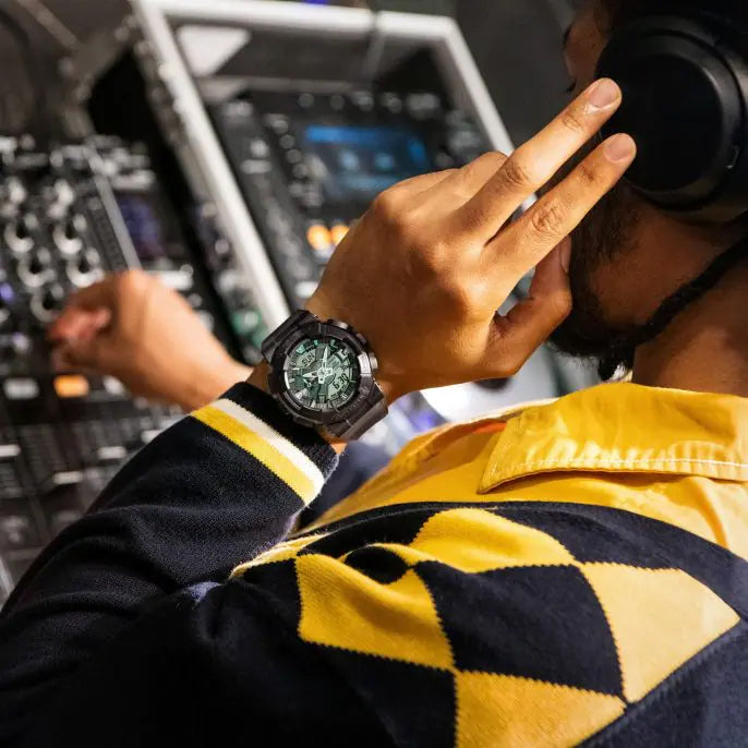 Casio G-Shock Metal Covered Midnight Fog Series Analog-Digital Grey Watch GM110MF-1ADR