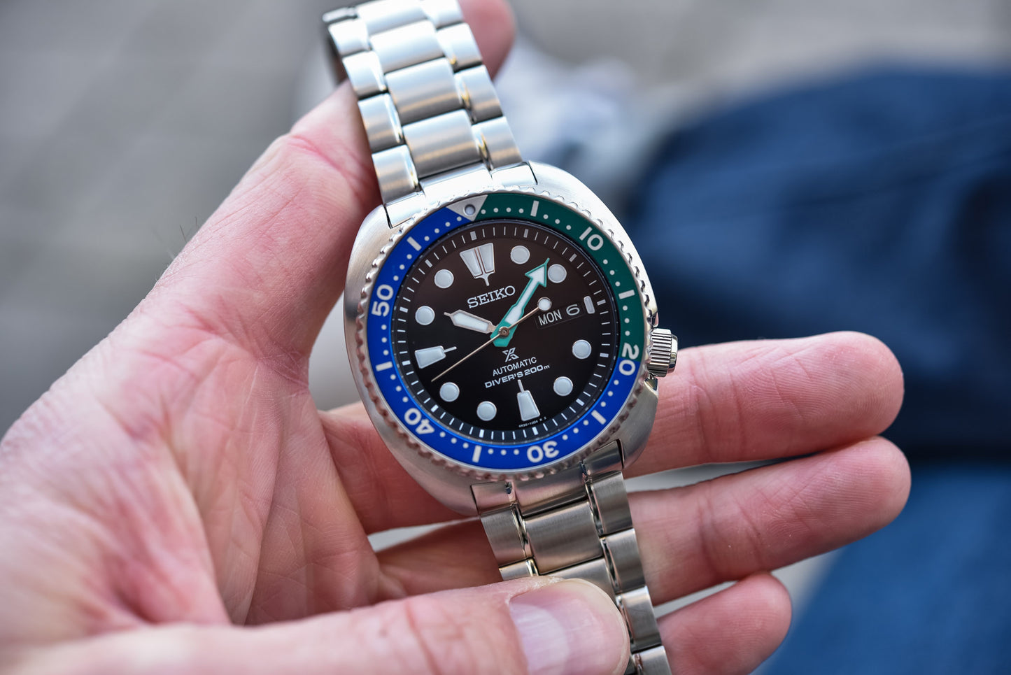 Seiko Special Edition Tropical Lagoon Turtle 200M Men's Watch SRPJ35K1