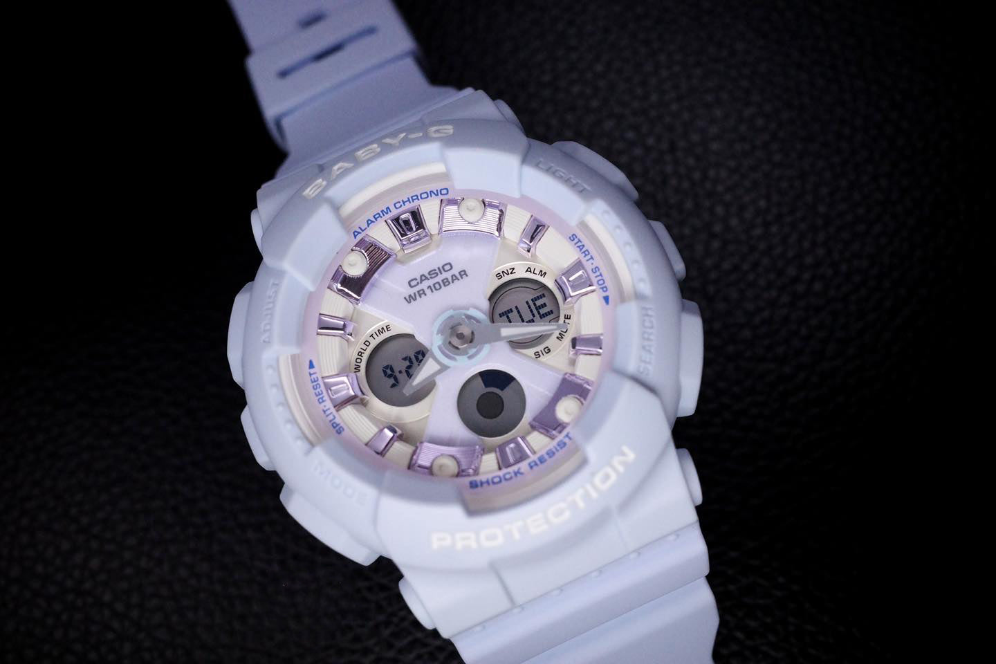 Casio Baby-G Anadigi Icey Pastel Blue Watch BA130WP-2ADR