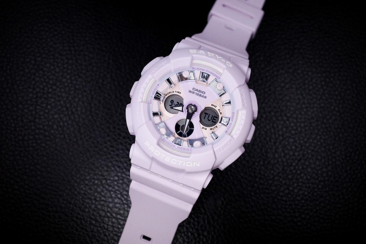 Casio Baby-G Anadigi Icey Pastel Lilac Watch BA130WP-6ADR