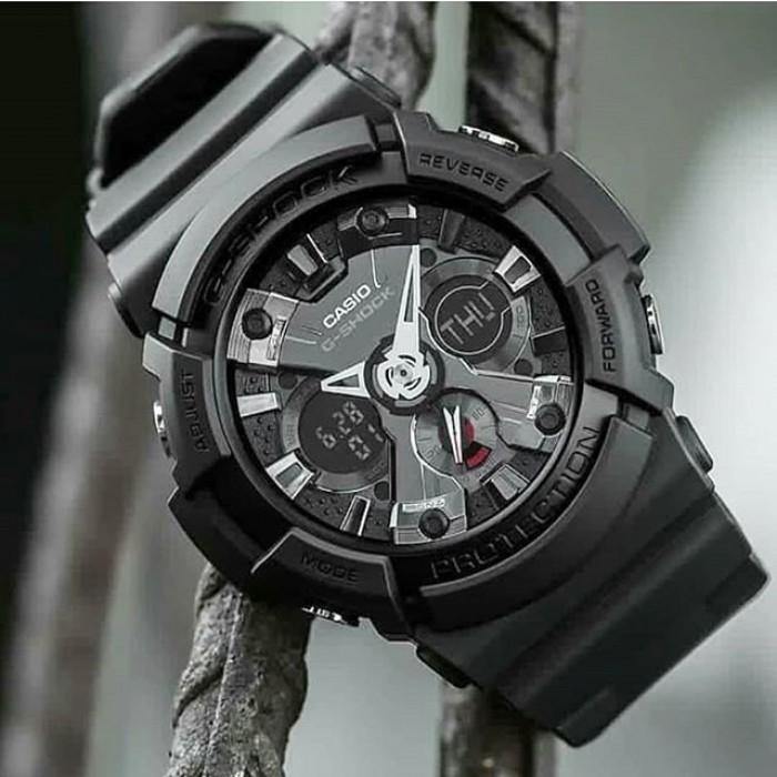 Casio G-Shock Standard Anadigi Black x Metallic Grey Accents Watch GA201-1ADR - Diligence1International