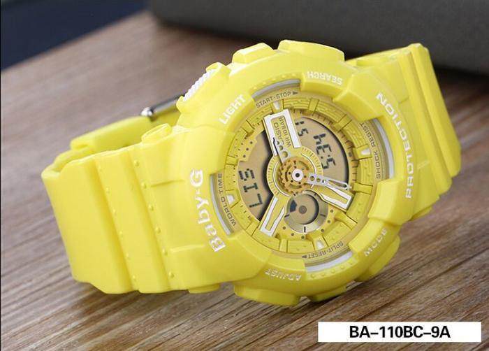 Casio Baby-G BA-110 Series Analog-Digital Neon Color Yellow Watch BA110BC-9ADR - Diligence1International