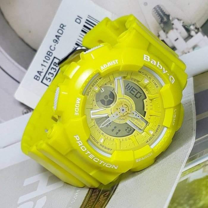 Casio Baby-G BA-110 Series Analog-Digital Neon Color Yellow Watch BA110BC-9ADR - Diligence1International