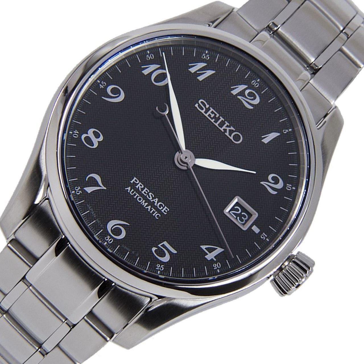 Seiko JAPAN Made Presage Karesansui Black Men's Stainless Steel Watch SPB065J1 - Diligence1International