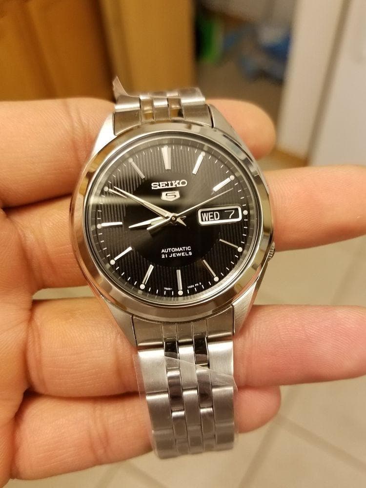 Seiko 5 Classic Men's Size Black Dial Stainless Steel Strap Watch SNKL23K1 - Diligence1International
