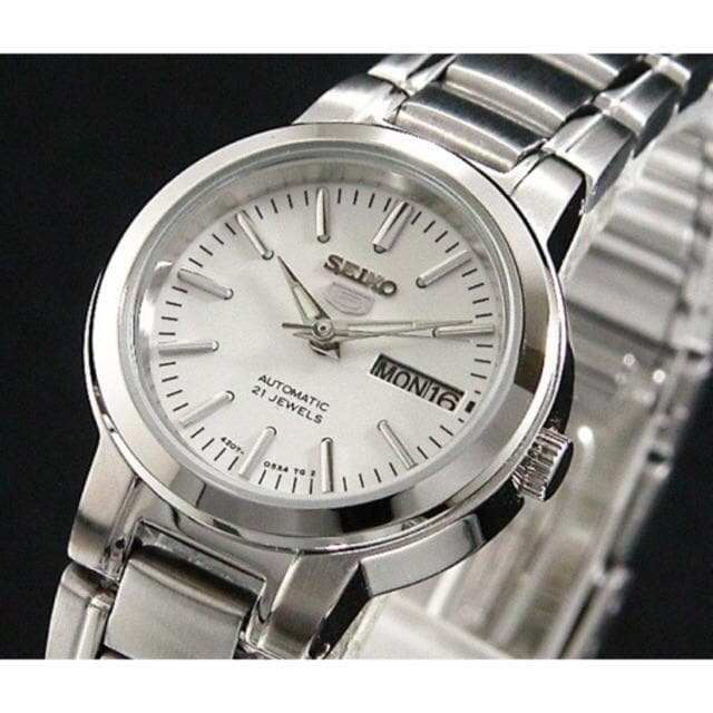 Seiko 5 Classic Ladies Size White Dial Stainless Steel Strap Watch SYME39K1 - Diligence1International