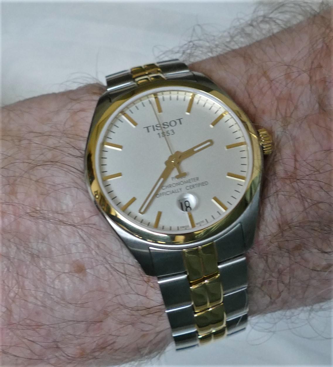 Tissot Swiss Made T-Classic PR100 Chronometer 2 Tone Gold Plated Men's Watch T1014512203100 - Diligence1International