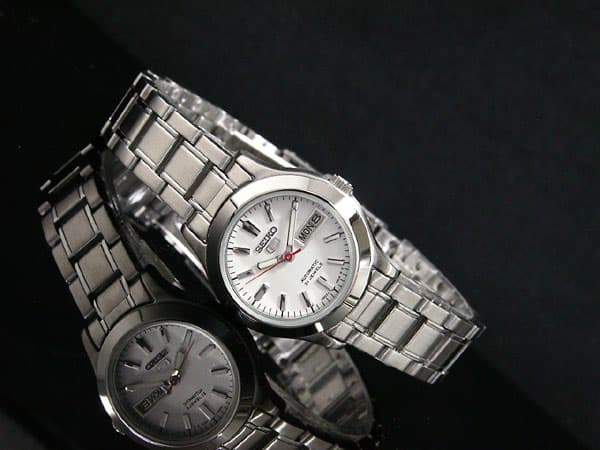 Seiko 5 Classic Ladies Size White Dial Stainless Steel Strap Watch SYMD87K1 - Diligence1International