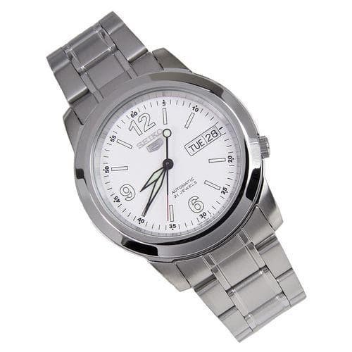 Seiko 5 Classic Men's Size White Dial Stainless Steel Strap Watch SNKE57K1 - Diligence1International