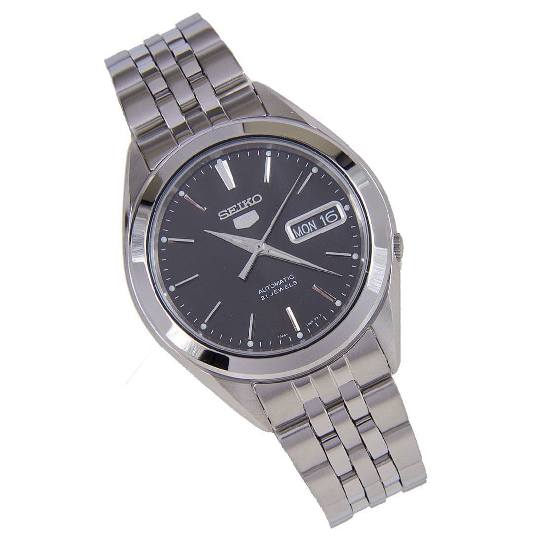 Seiko 5 Classic Men's Size Black Dial Stainless Steel Strap Watch SNKL23K1 - Diligence1International