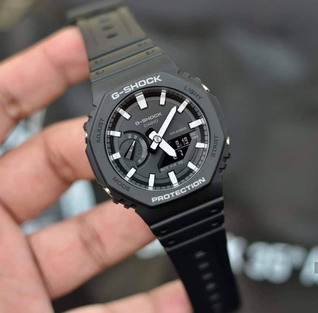 Casio G-Shock Carbon Core Guard Black AP CasiOak Watch GA2100-1ADR - Diligence1International