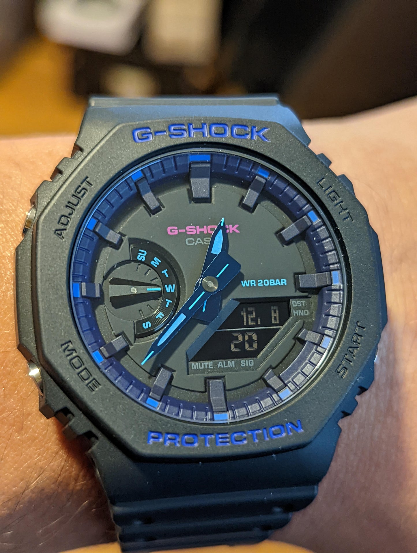 Casio G-Shock Carbon Core Guard Virtual Reality AP CasiOak Watch GA2100VB-1ADR
