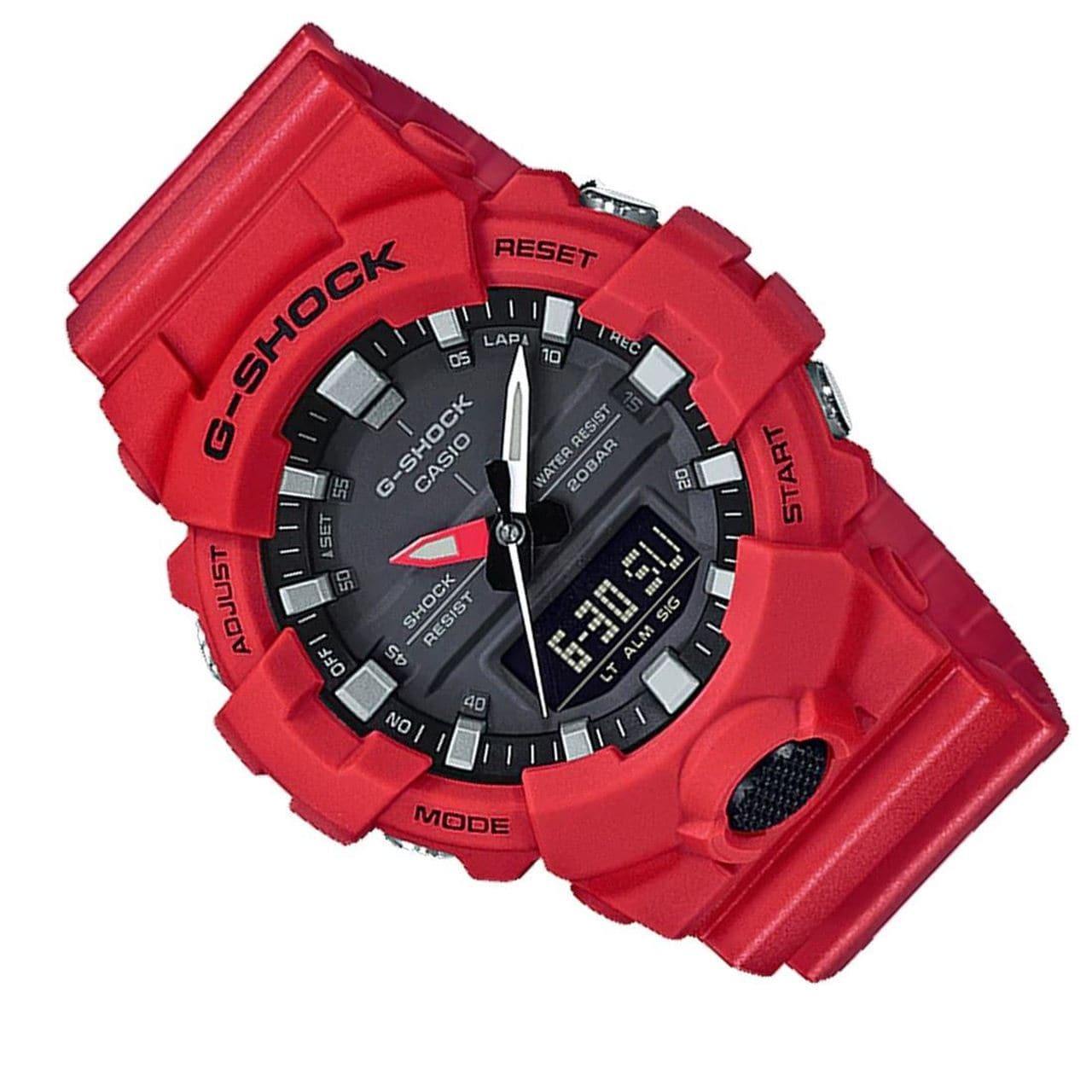 Casio G-Shock Anadigi Red x Black x Grey Accents Last Dance Watch GA800-4ADR - Diligence1International
