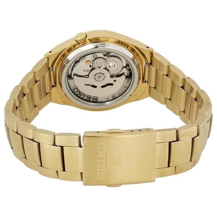 Seiko 5 Classic Mens Size Gold Dial & Plated Stainless Steel Strap Watch SNK610K1 - Diligence1International