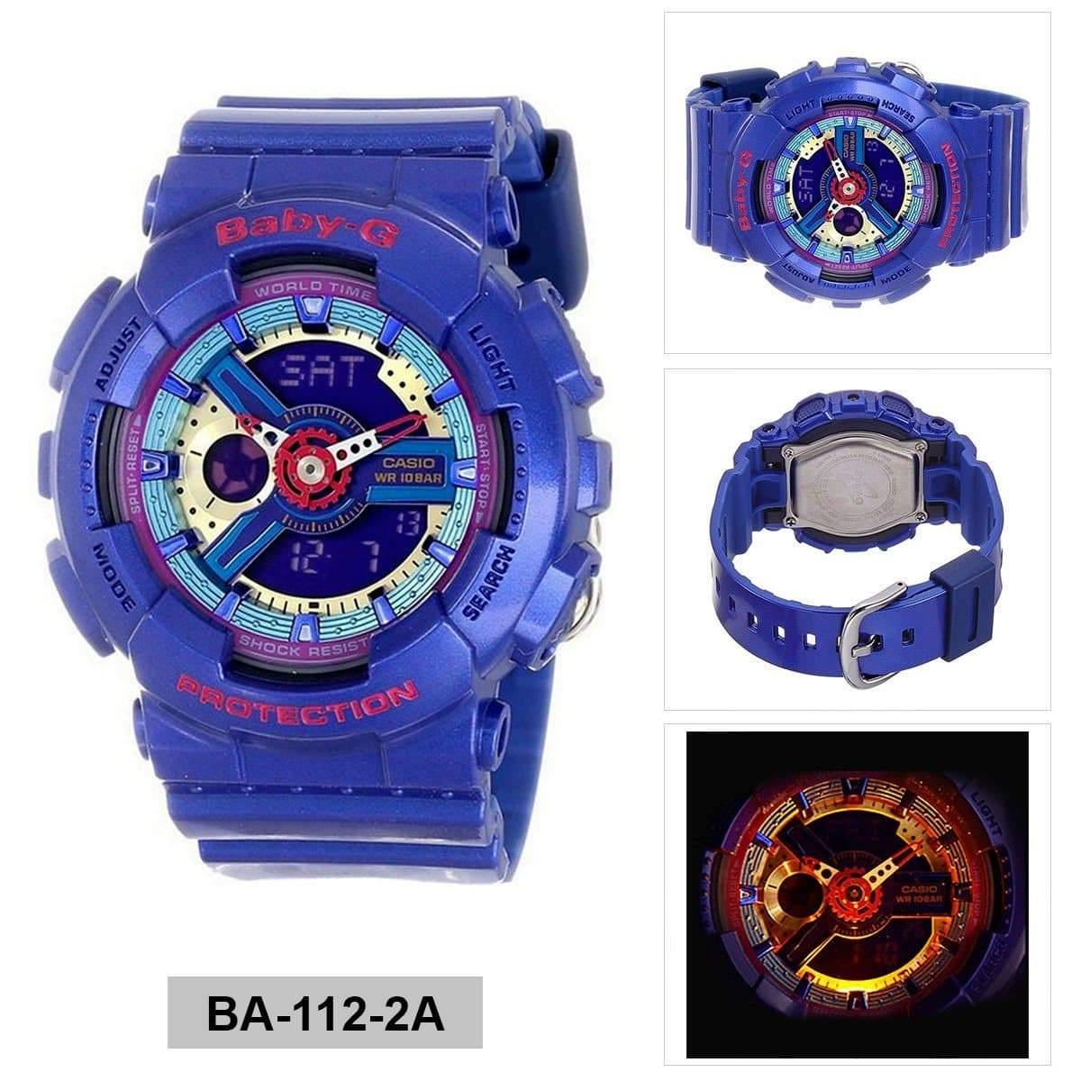 Casio Baby-G BA-110 Series Neon Color Purple Watch BA112-2ADR - Diligence1International