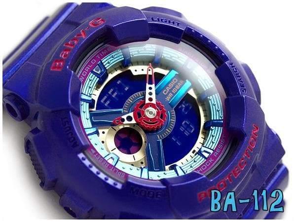 Casio Baby-G BA-110 Series Neon Color Purple Watch BA112-2ADR - Diligence1International