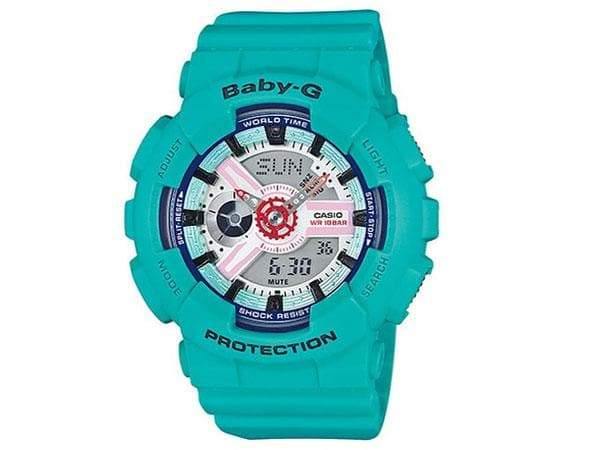 Casio Baby-G BA-110 Series Sporty Sneaker Color Teal Semigloss Watch BA110SN-3ADR - Diligence1International