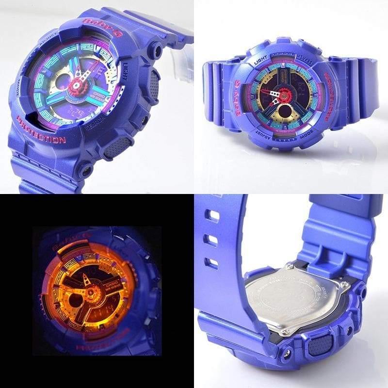 Casio Baby-G BA-110 Series Neon Color Purple Watch BA112-2ADR - Diligence1International