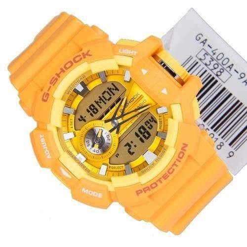 Casio G-Shock Big Case Analog-Digital Yellow Watch GA400A-9A - Diligence1International