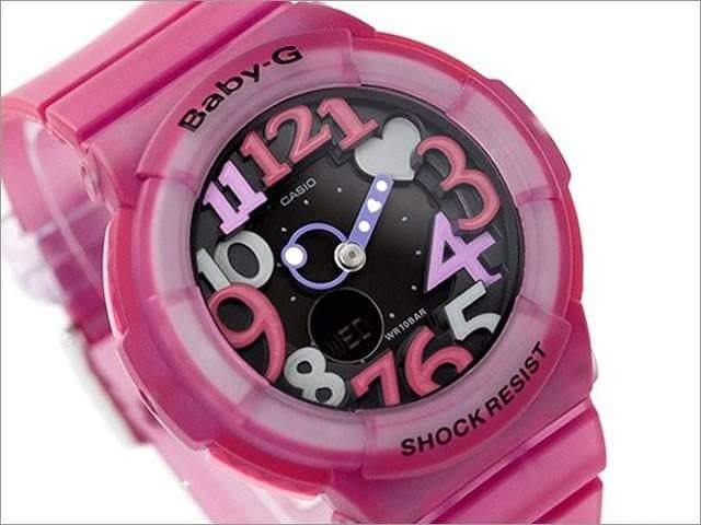 Casio Baby-G Anadigi Fuschia Pink x Black Dial Watch BGA131-4B4DR - Diligence1International