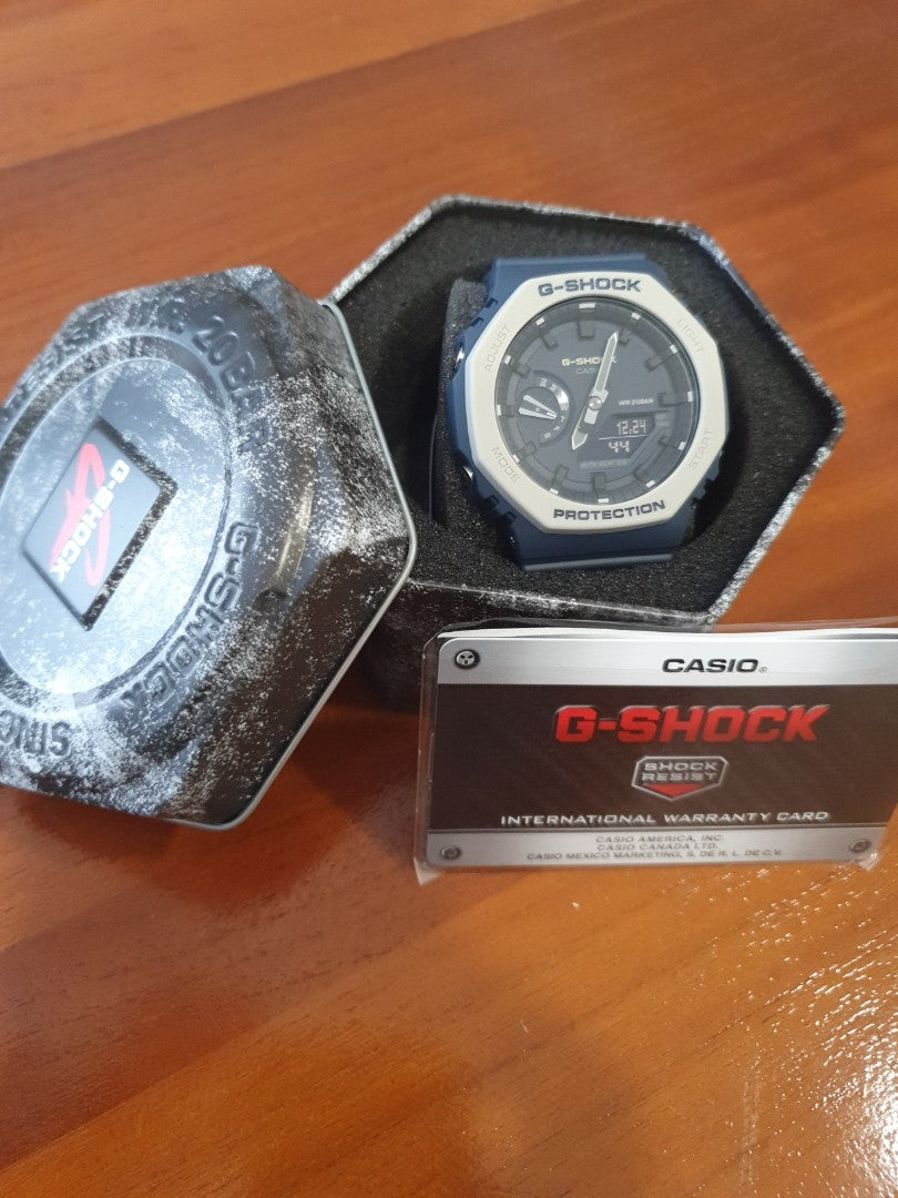 Casio G-Shock Carbon Core Guard Earth Tone Navy Blue AP CasiOak Watch GA2110ET-2ADR - Diligence1International