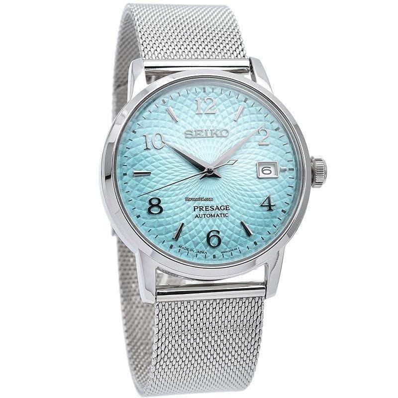 Seiko Presage Limited Edition Cocktail Time Frozen Margarita Teal Ladies' Watch Set SRPE49J1 - Diligence1International