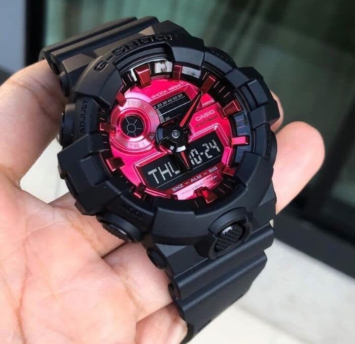 Casio G-Shock Special Color Adrenaline Black x Red Dial x Grey Accents Watch Last Dance GA700AR-1ADR - Diligence1International