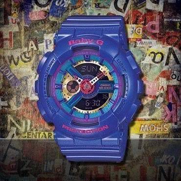 Casio Baby-G BA-110 Series Neon Color Purple Watch BA112-2ADR - Diligence1International