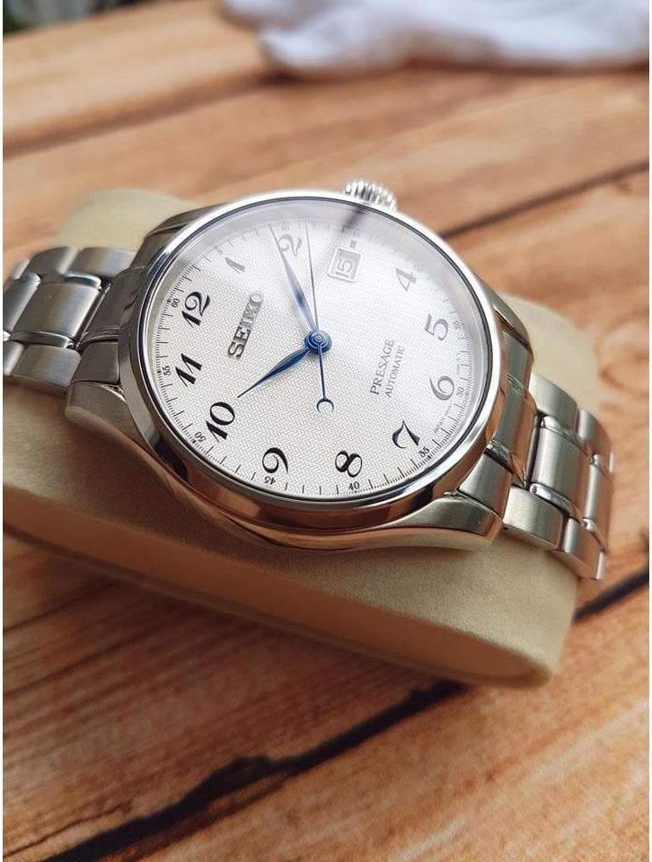 Seiko JAPAN Made Presage Karesansui White Men's Stainless Steel Watch SPB063J1 - Diligence1International