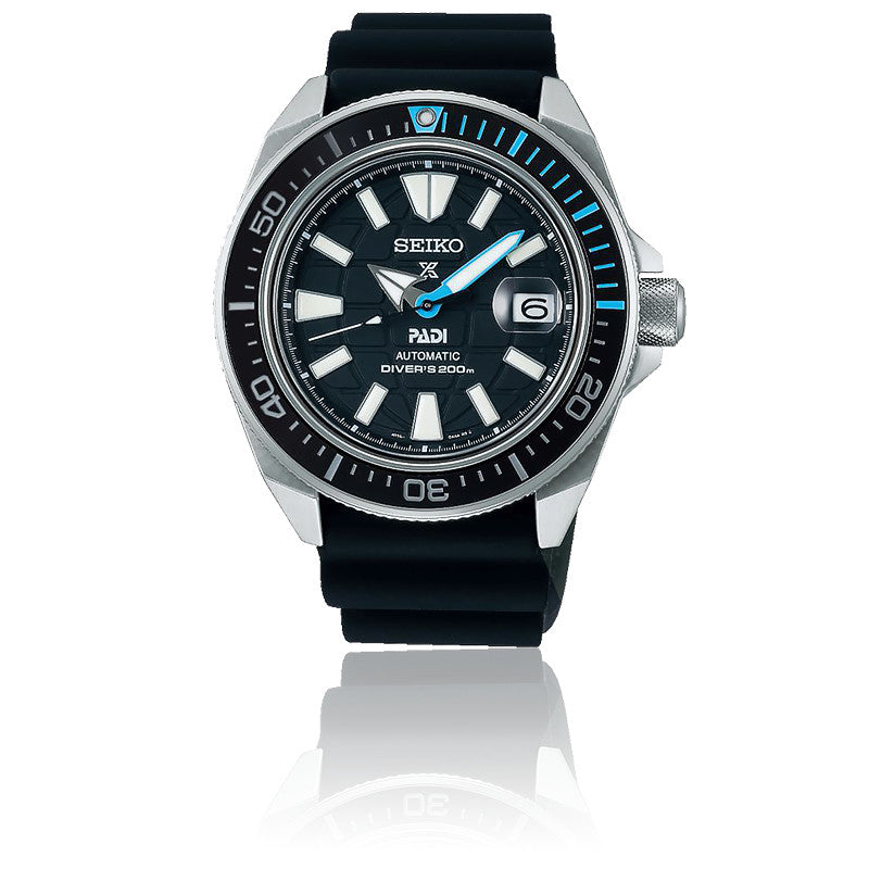 Seiko Prospex PADI SE King Samurai Black Diver's Men's Rubber Strap Watch SRPG21K1