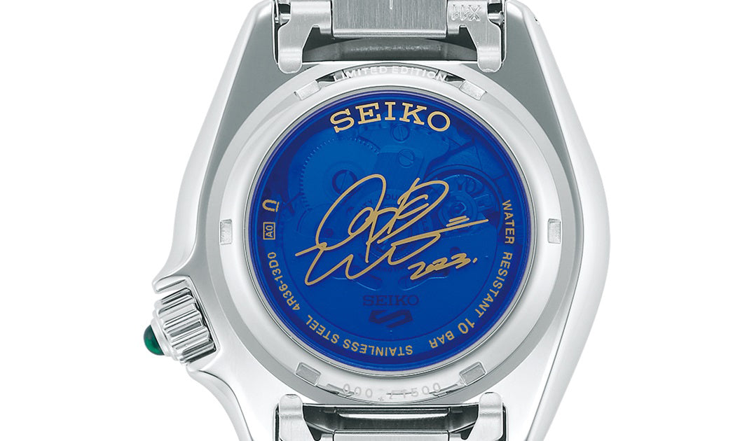 Seiko 5 Sports LE 100M COIN PARKING DELIVERY Men's 2 Tone Gold Plated Watch SRPK02K1