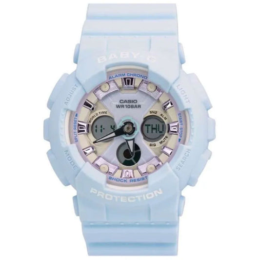 Casio Baby-G Anadigi Icey Pastel Blue Watch BA130WP-2ADR