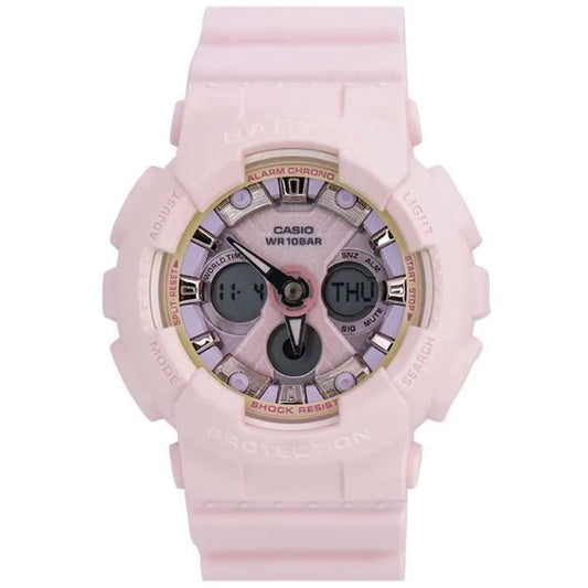 Casio Baby-G Anadigi Icey Pastel Peach Watch BA130WP-4ADR