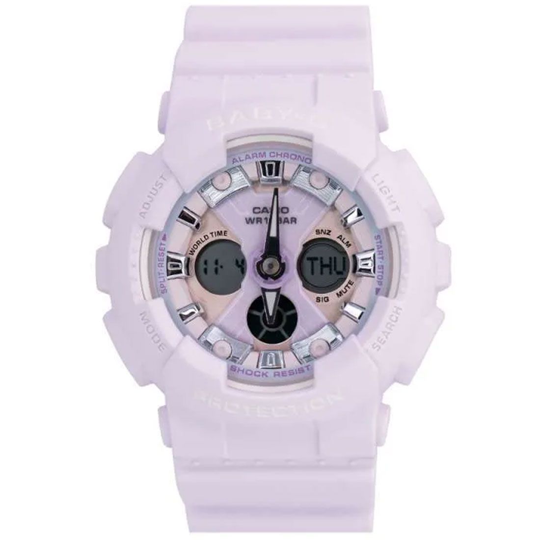 Casio Baby-G Anadigi Icey Pastel Lilac Watch BA130WP-6ADR