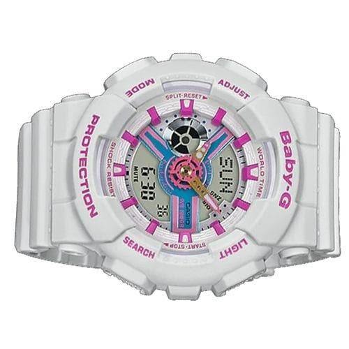 Casio Baby-G BA-110 Series Neo Retro Colors White Watch BA110NR-8A - Diligence1International