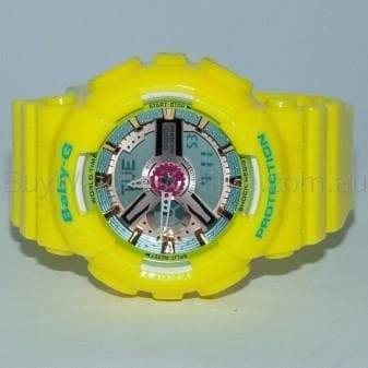 Casio Baby-G BA-110 New Beach Color Series Analog-Digital Pastel Yellow Watch BA110CA-9A - Diligence1International