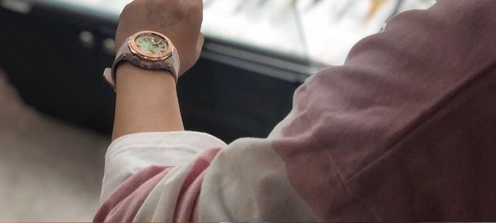 Casio Baby-G Anadigi Rose Gold Plated Pink Beige Special Color Watch BGA225CP-4ADR