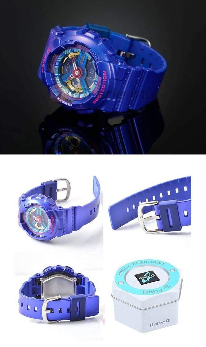Casio Baby-G BA-110 Series Neon Color Purple Watch BA112-2ADR - Diligence1International