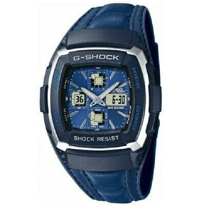 Casio G-Shock Retrograde Street Rider Anadigi Blue Leather Watch G350L-2AVER - Diligence1International