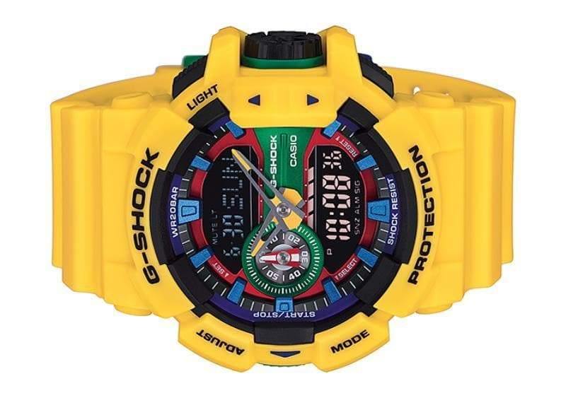 Casio G-Shock Big Case Analog-Digital Hyper Color Yellow x Multicolor Watch GA400-9ADR - Diligence1International