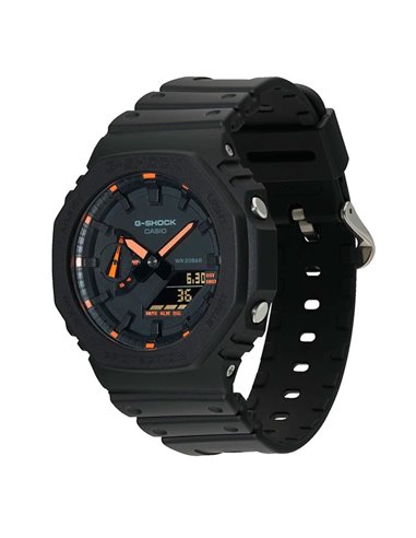 Casio G-Shock Carbon Core Guard Black x Orange AP CasiOak Watch GA2100-1A4DR