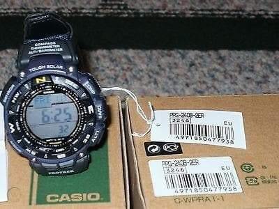 Casio Protrek Pathfinder Triple Sensor Digital Men's Blue Strap Watch PRG-240B-2ER - Diligence1International