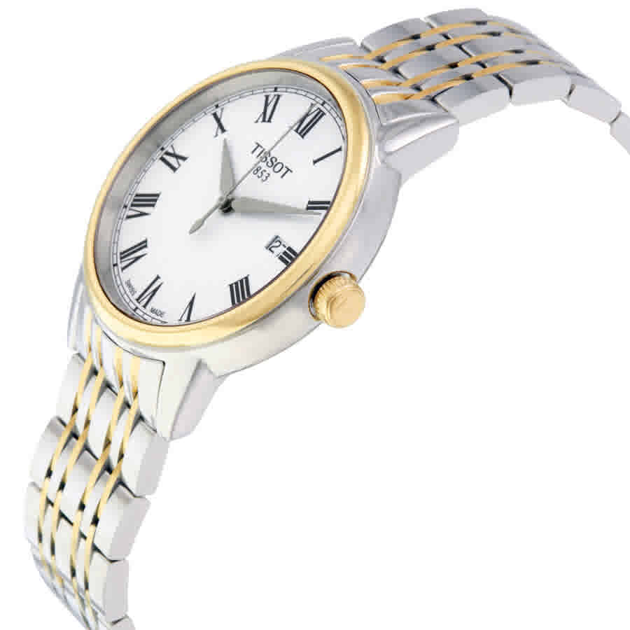 Tissot Swiss Made T-Classic Carson 2 Tone Gold Plated Men's Watch T0854102201300 - Diligence1International