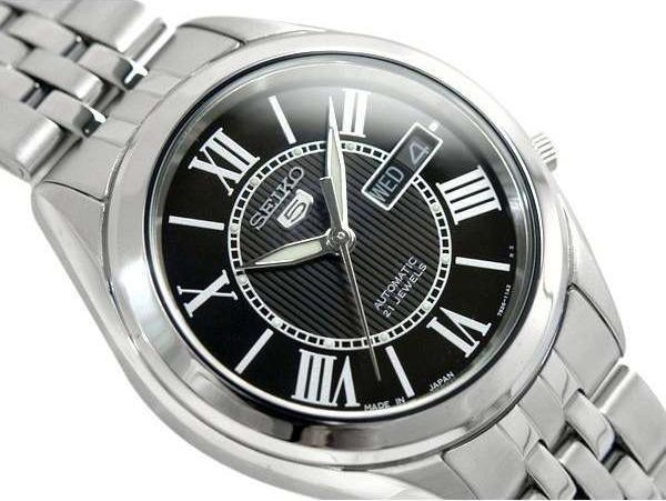Seiko 5 Classic Men's Size Black Dial Stainless Steel Strap Watch SNKL35K1 - Diligence1International