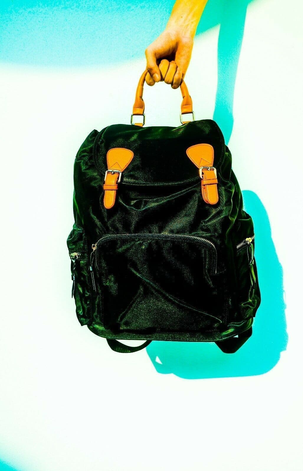 Kuru Kuru クールクール Discovery Backpack Bag Black Nylon D-81022