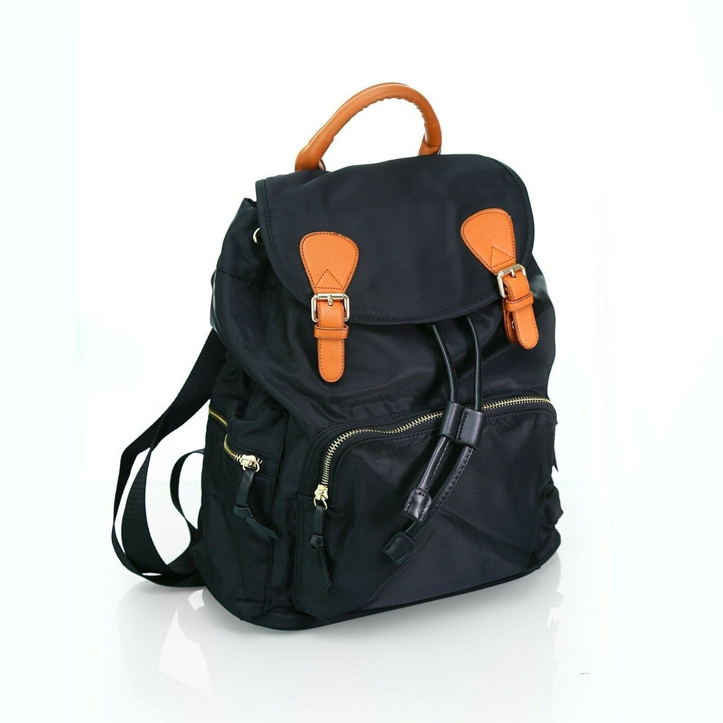 Kuru Kuru クールクール Discovery Backpack Bag Black Nylon D-81022