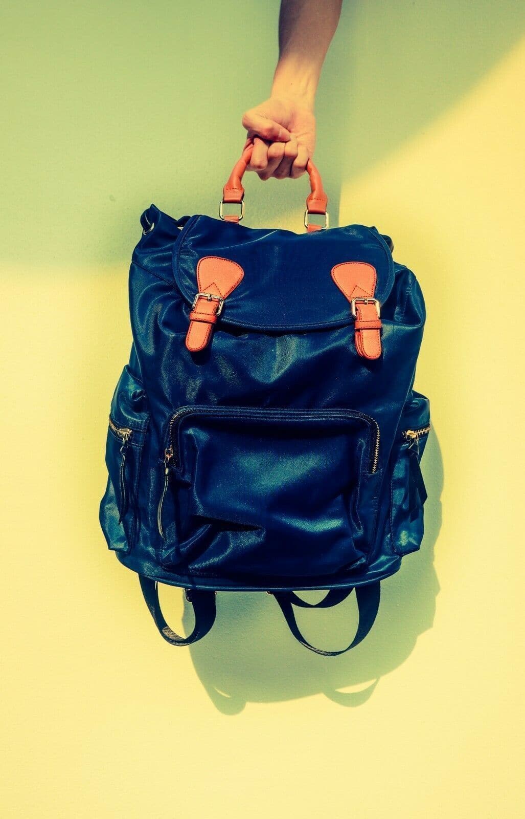 Kuru Kuru クールクール Discovery Backpack Bag Blue Nylon D-81023