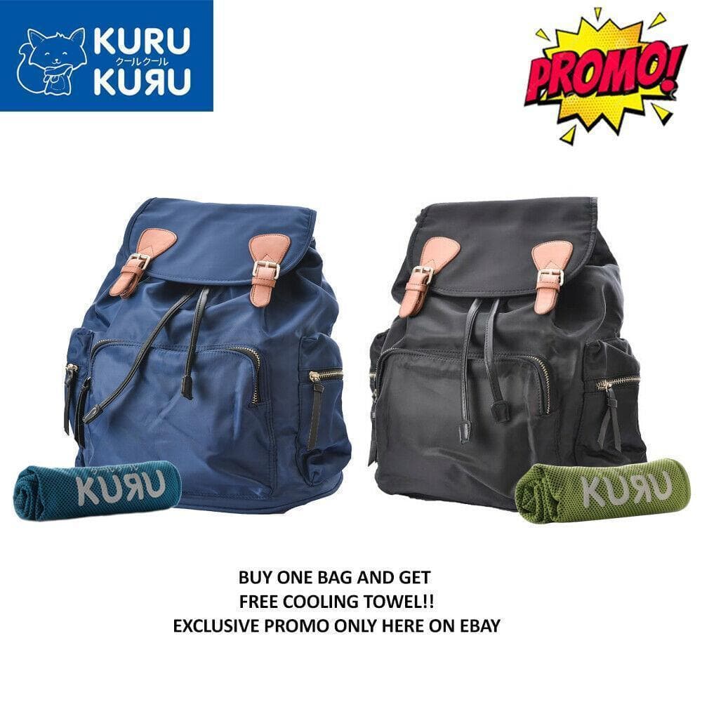 Kuru Kuru クールクール Discovery Backpack Bag + Free P399 Magic Cooling Towel